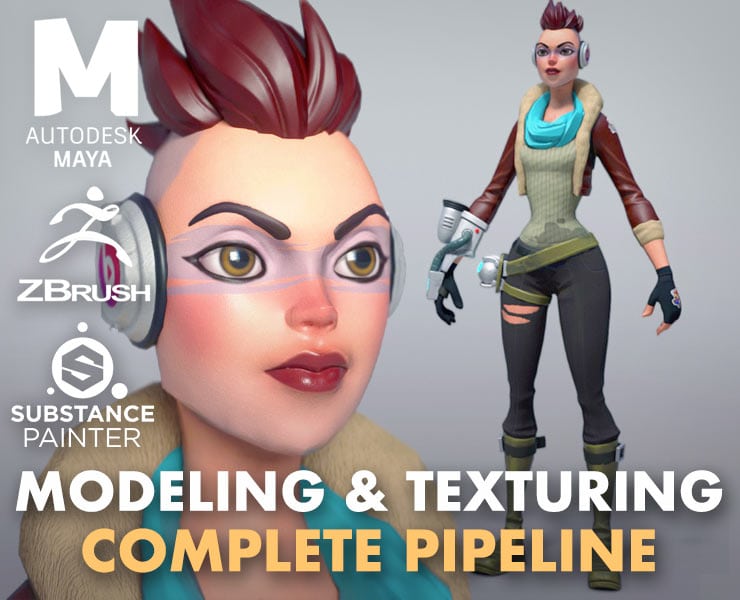 Character Modeling and texturing Complete Pipeline - Factor3D